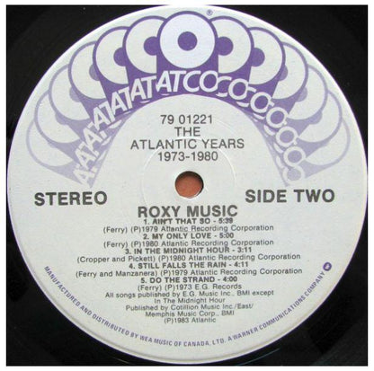 ROXY MUSIC - ATLANTIC YEARS 1973-1980 | VINILO USADO