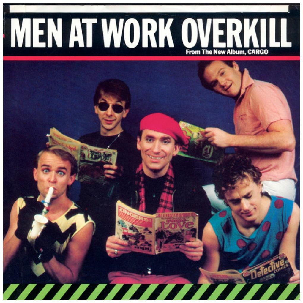 MEN AT WORK - OVERKILL | 7" SINGLE USADO