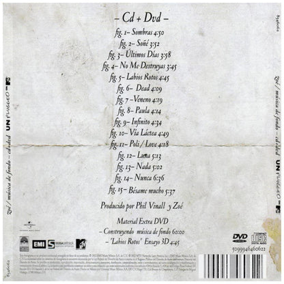 ZOE - MTV UNPLUGGED (CD+DVD) | CD