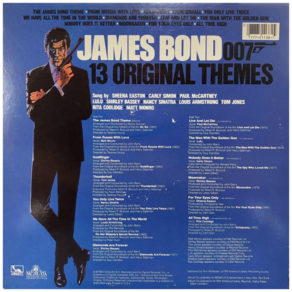 JAMES BOND 007 - 13 ORIGINALS THEMES | VINILO USADO