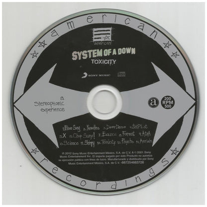 SYSTEM OF A DOWN - TOXICITY | CD