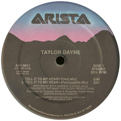 TAYLOR DAYNE - TELL IT TO MY HEART | 12'' MAXI SINGLE USADO