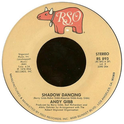 ANDY GIBB - SHADOW DANCING | 7" SINGLE VINILO USADO