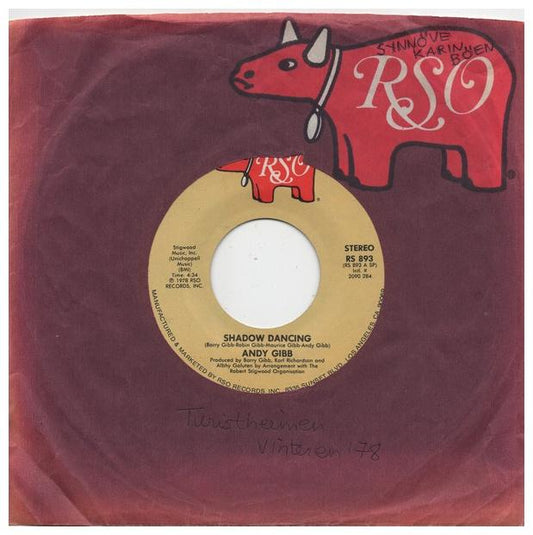 ANDY GIBB - SHADOW DANCING | 7" SINGLE VINILO USADO