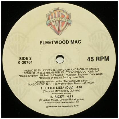 FLEETWOOD MAC - LITTLE LIES | 12" MAXI SINGLE VINILO USADO