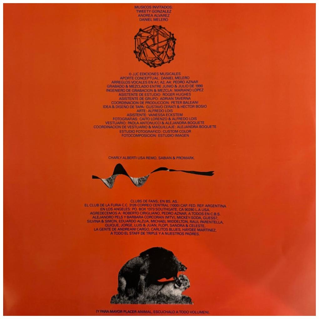 SODA STEREO - CANCION ANIMAL (CLEAR VINYL) | VINILO