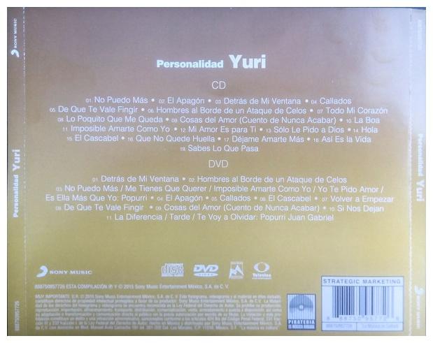 YURI - PERSONALIDAD (CD+DVD) | CD