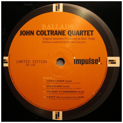 JOHN COLTRANE - BALLADS | VINILO