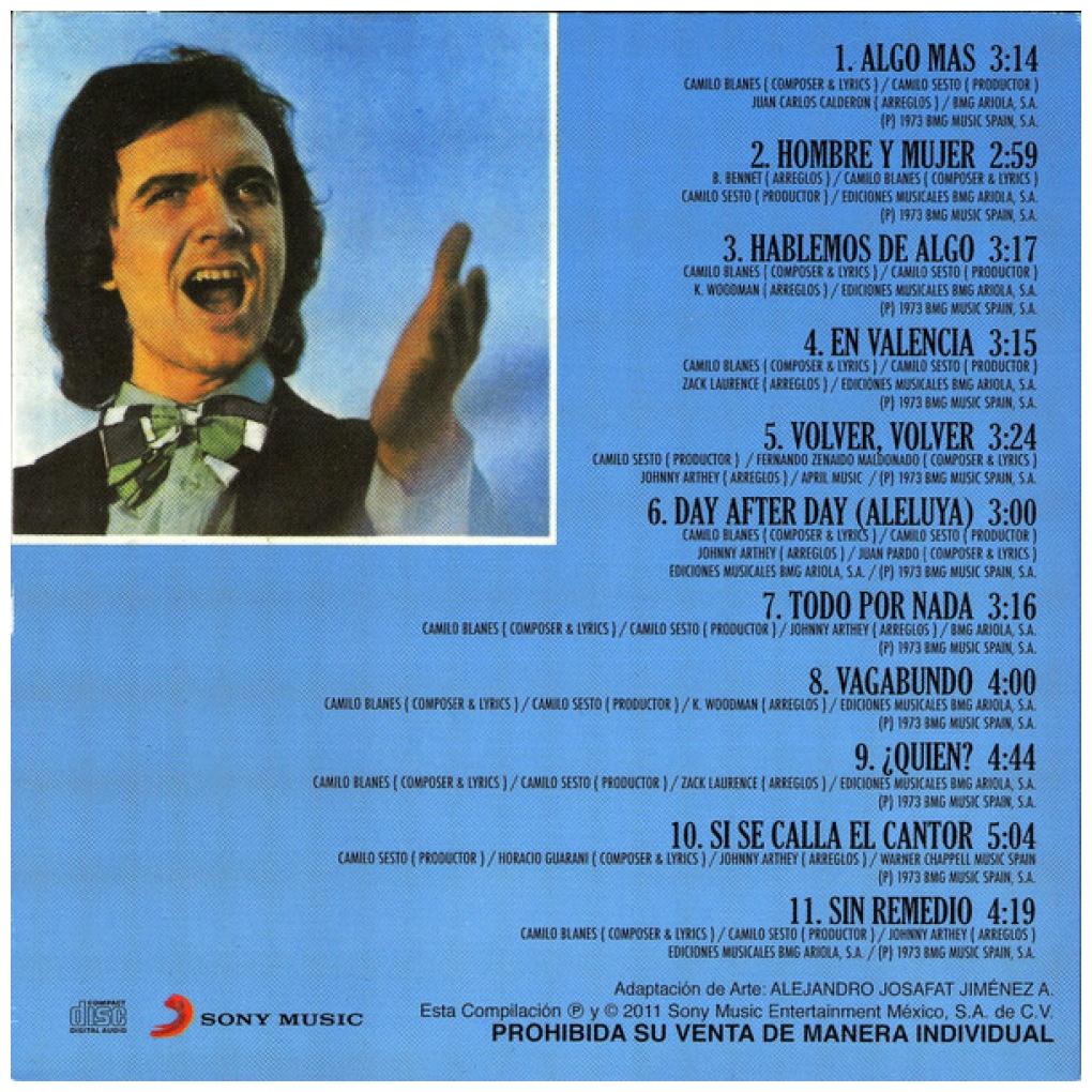 CAMILO SESTO  - RECUPERA TUS CLASICOS  | CD