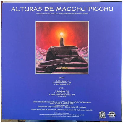 LOS JAIVAS - ALTURAS DE MACCHU PICCHU 2025 | VINILO