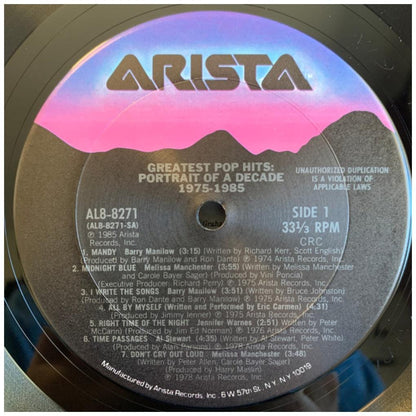 GREATEST POP HITS - PORTRAIT OF A DECADE | VINILO USADO