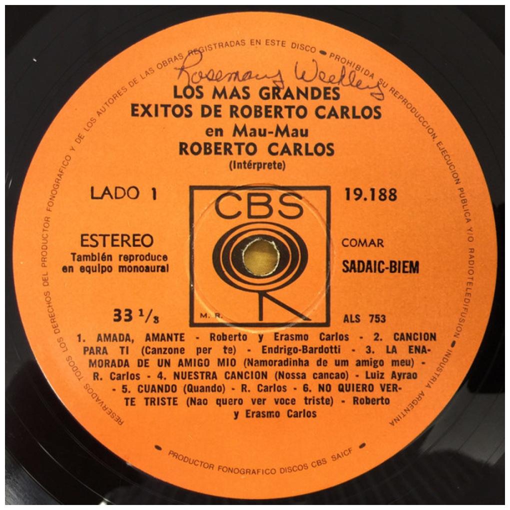 ROBERTO CARLOS - LOS MAS GRANDES EXITOS EN MAU MAU | VINILO USADO