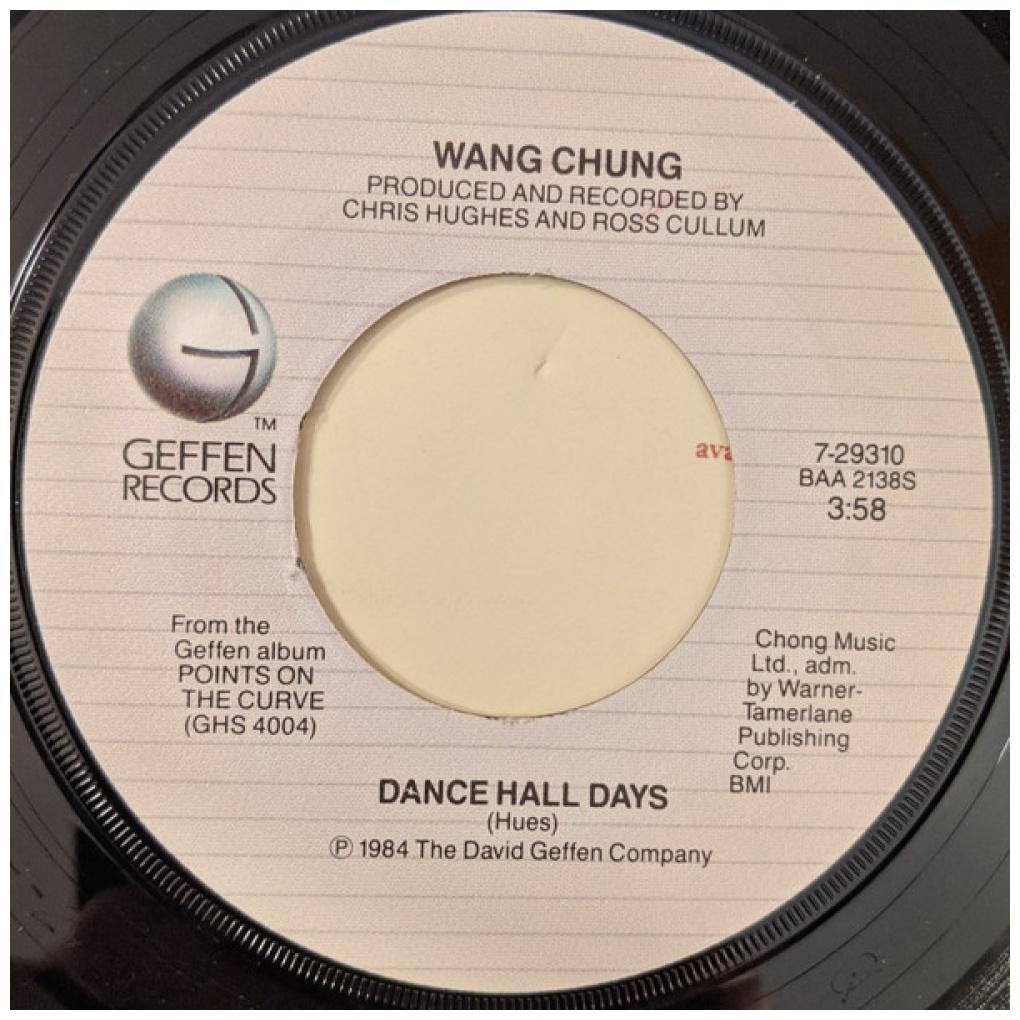 WANG CHUNG - DANCE HALL DAYS | 7" SINGLE USADO