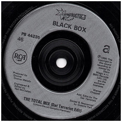 BLACK BOX - I DON'T KNOW ANYBODY ELSE/TOTAL MIX | 7" SINGLE USADO
