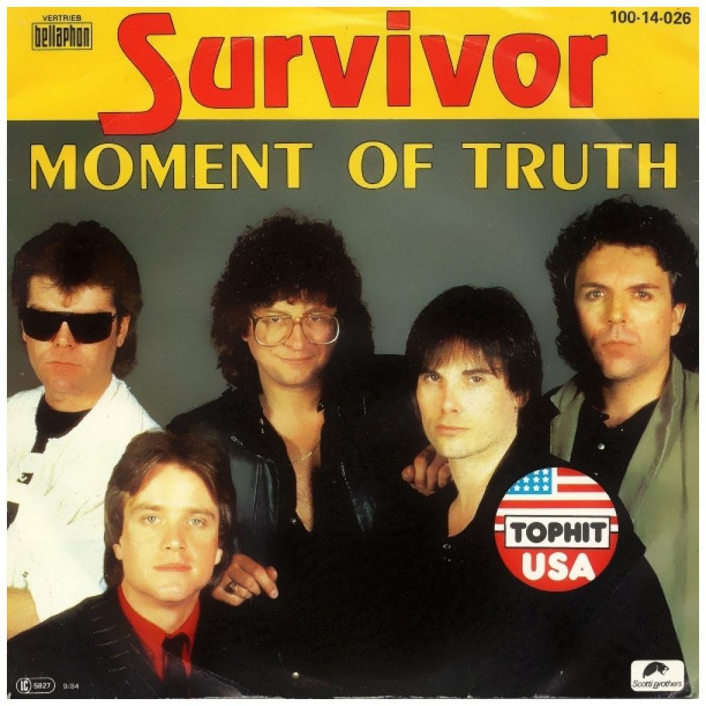 SURVIVOR - MOMENT OF TRUTH | 7" SINGLE USADO