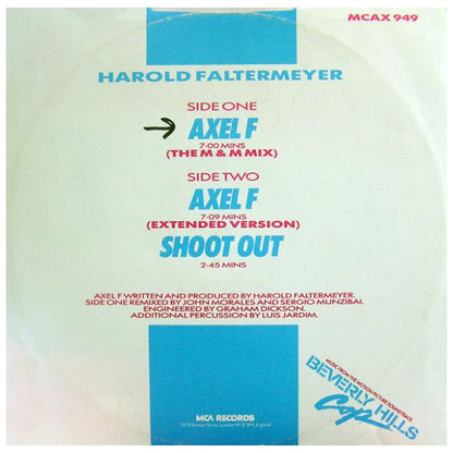 HAROLD FALTERMEYER - AXEL F (THE M&M MIX) | 12" MAXI SINGLE USADO