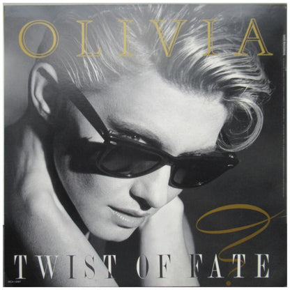 OLIVIA NEWTON-JOHN - LIVIN' IN  DESPERATE TIMES/TWIST OF FATE (PROMO COPY) | 12" MAXI SINGLE VINILO USADO