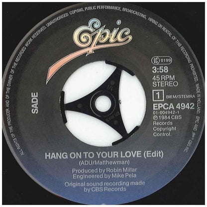 SADE - HANG ON TO YOUR LOVE | 7" SINGLE USADO