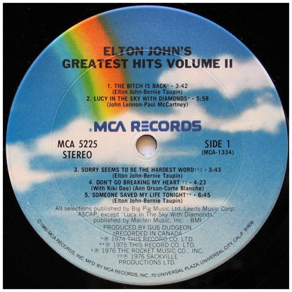 ELTON JOHN - GREATEST HITS VOL. II | VINILO USADO