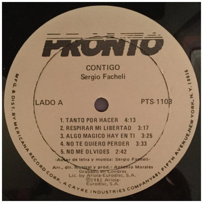 SERGIO FACHELI - CONTIGO | VINILO USADO