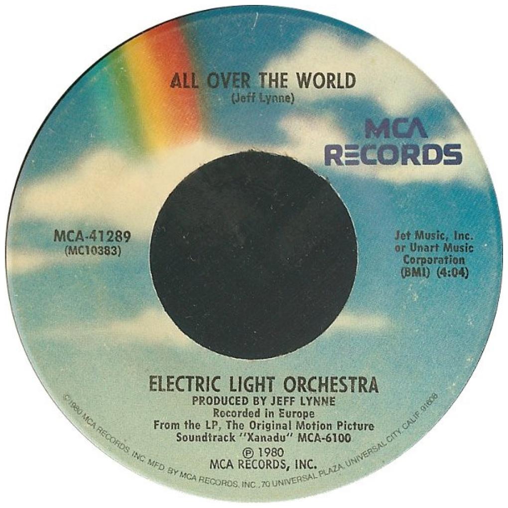 ELECTRIC LIGHT ORCHESTRA - ALL OVER THE WORLD | 7" SINGLE USADO
