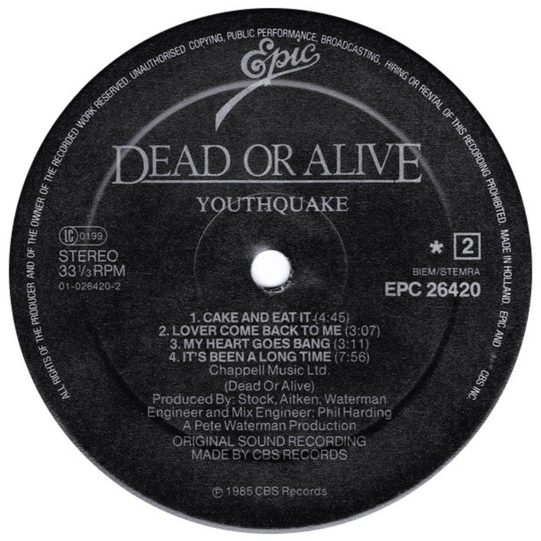 DEAD OR ALIVE - YOUTHQUAKE | VINILO