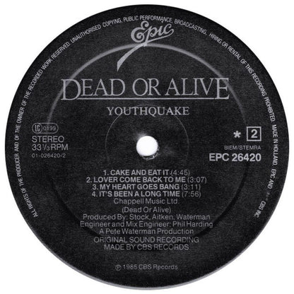 DEAD OR ALIVE - YOUTHQUAKE | VINILO