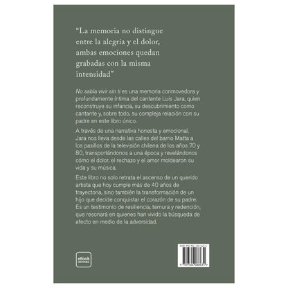 NO SABÍA VIVIR SIN TI (TAPA BLANDA) - LUIS JARA | LIBRO