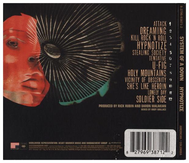 SYSTEM OF A DOWN - HYPNOTIZE | CD
