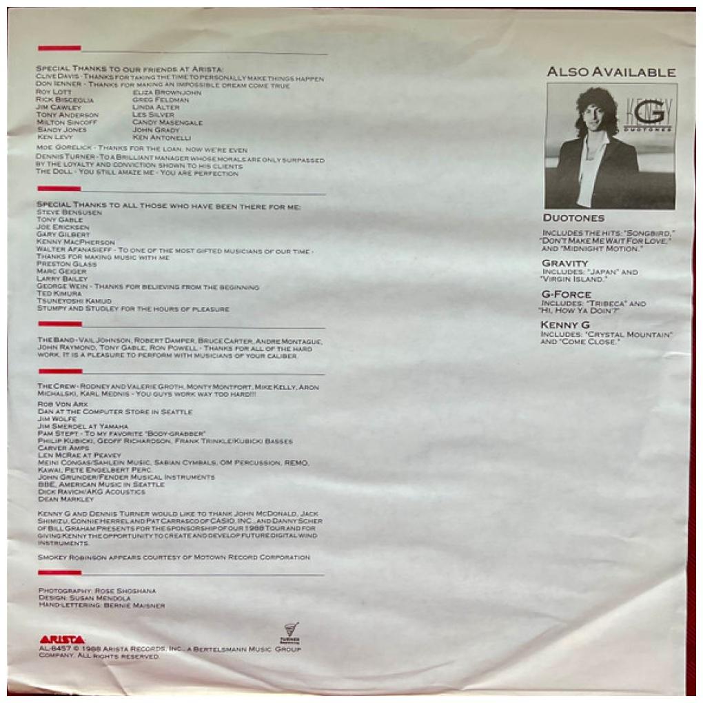 KENNY G - SILHOUTTE | VINILO USADO