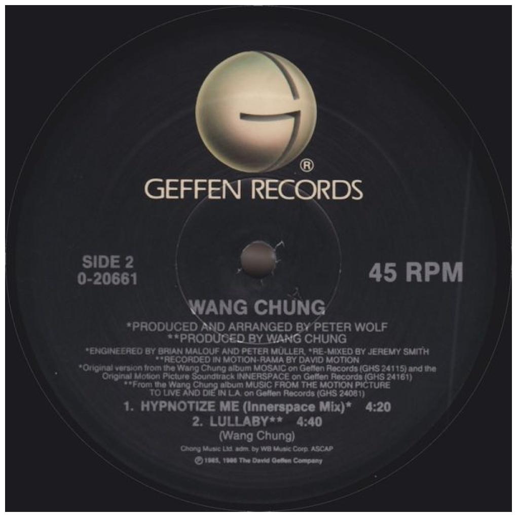 WANG CHUNG - HYPNOTIZE (PROMO COPY) | 12'' MAXI SINGLE USADO