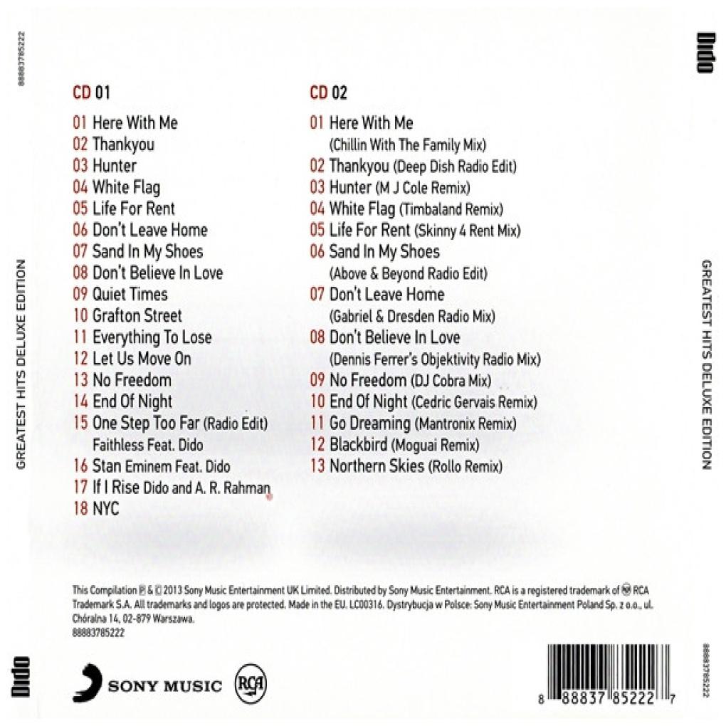 DIDO - GREATEST HITS (DELUXE EDITION) (2CD) | CD