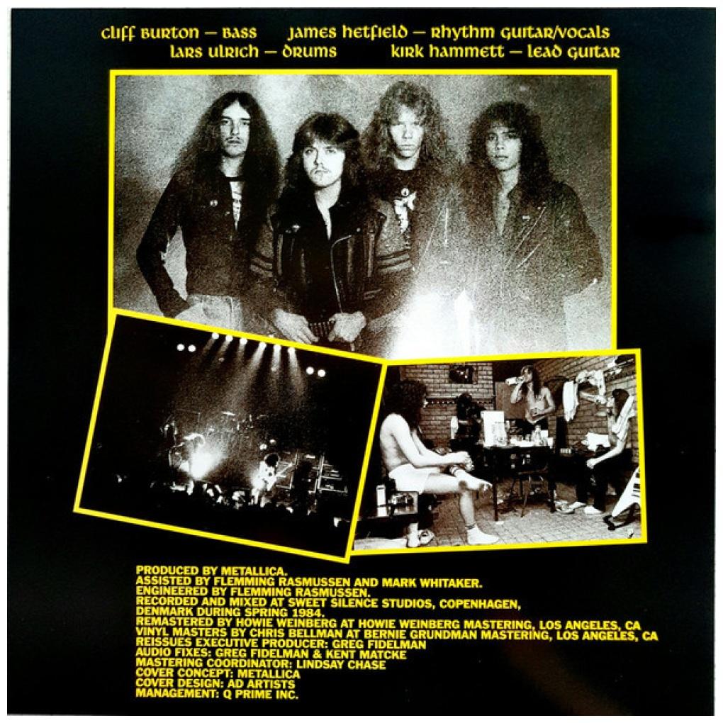 METALLICA - RIDE THE LIGHTNING (180GRS) | VINILO