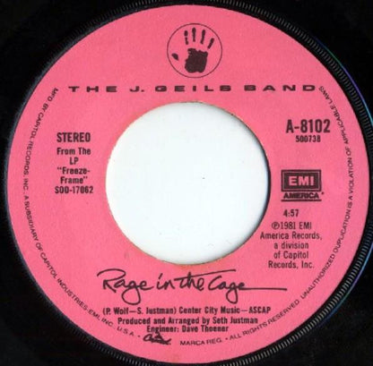 J. GEILS BAND - CENTERFOLD | 7" SINGLE VINILO USADO