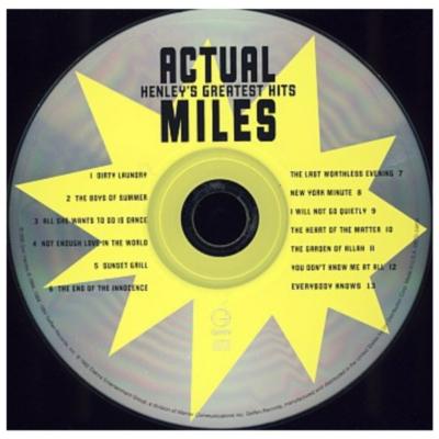 DON HENLEY - ACTUAL MILES GREATEST HITS | CD