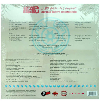 ILLAPU - A 30 ANOS DEL REGRESO | VINILO