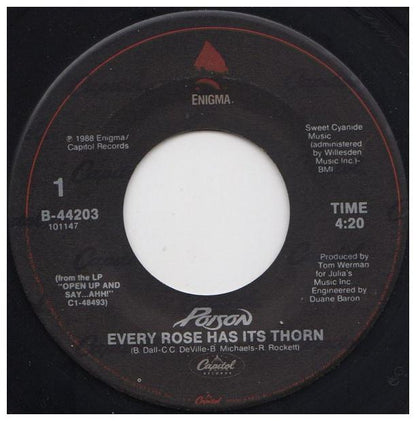 POISON - EVERY ROSE HAS IT S THORN | 7" SINGLE USADO