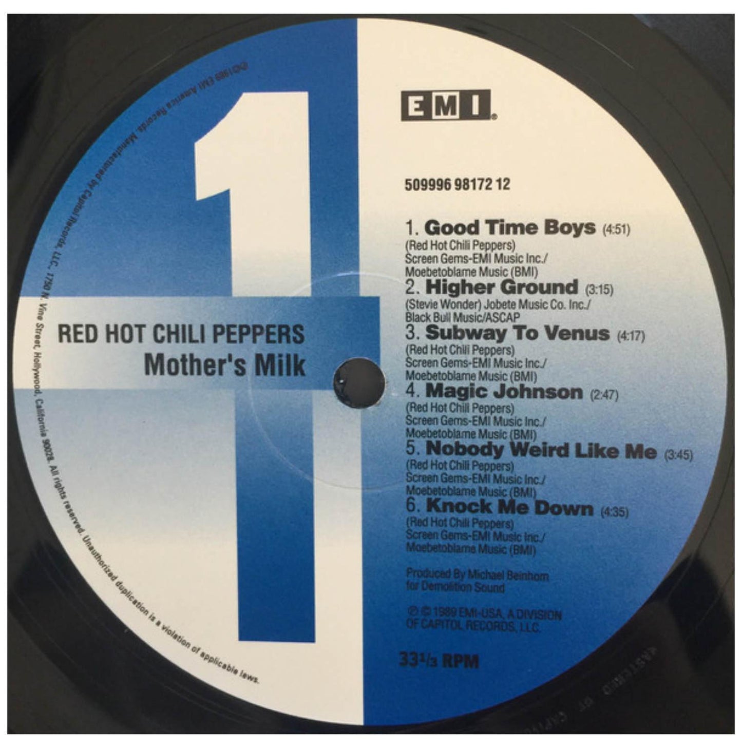 RED HOT CHILI PEPPERS - MOTHER S MILK | VINILO