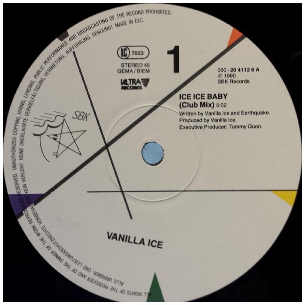 VANILLA ICE - ICE ICE BABY | 12'' MAXI SINGLE USADO