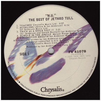 JETHRO TULL - "M.U.": THE BEST OF  | VINILO USADO