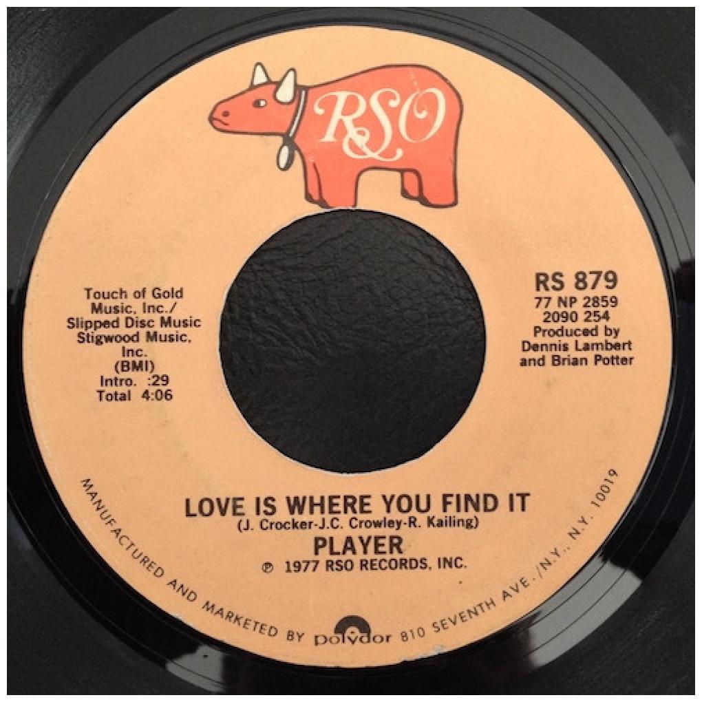 PLAYER - BABY COME BACK | 7" SINGLE USADO