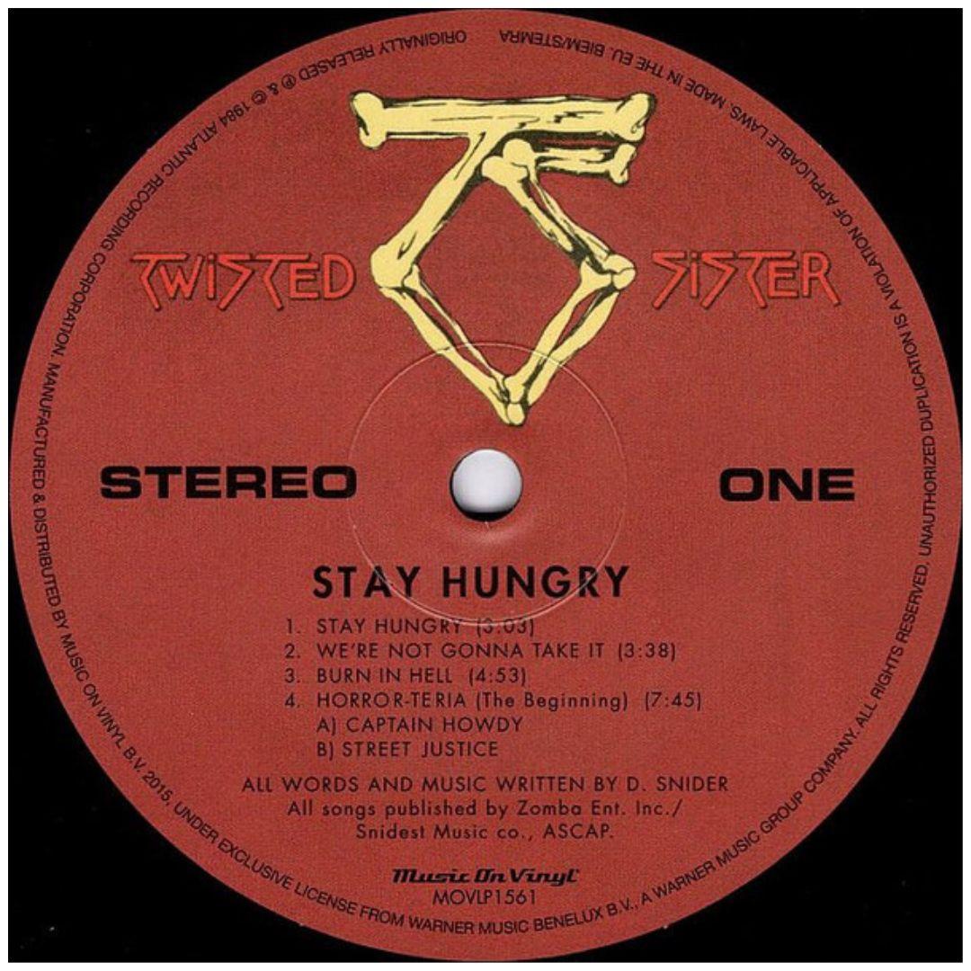 TWISTED SISTER - STAY HUNGRY | VINILO