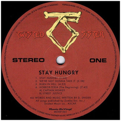 TWISTED SISTER - STAY HUNGRY | VINILO