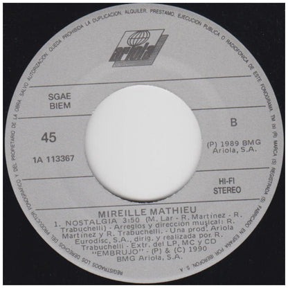 MIREILLE MATHIEU - HIMNO AL AMOR | 7" SINGLE USADO