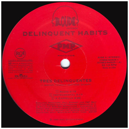 DELINQUENT HABITS - TRES DELINCUENTES | 12'' MAXI SINGLE USADO