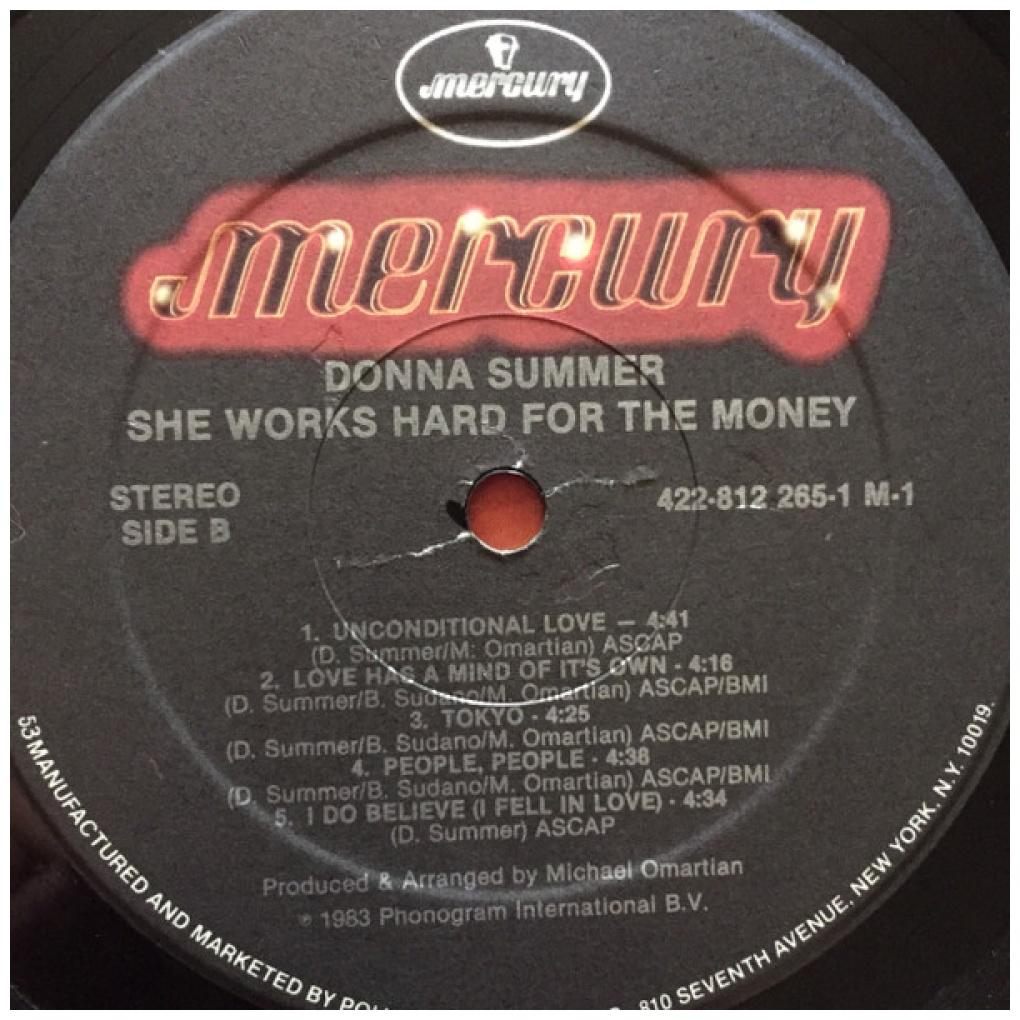 DONNA SUMMER - SHE WORK HARD FOR THE MONEY | 7" SINGLE USADO