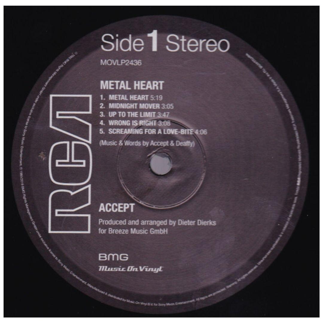 ACCEPT - METAL HEART  | VINILO