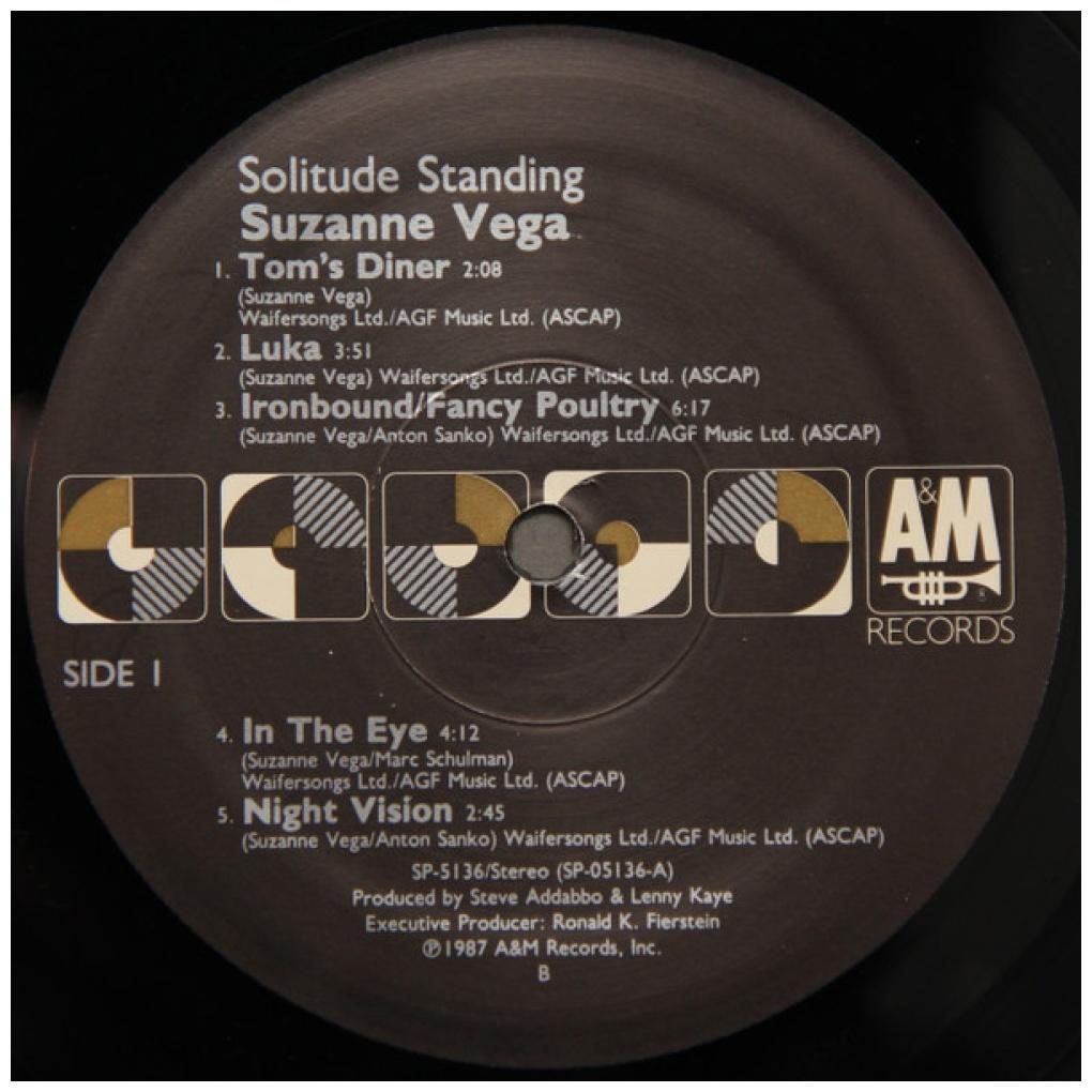 SUZANNE VEGA - SOLITUDE STANDING | VINILO USADO