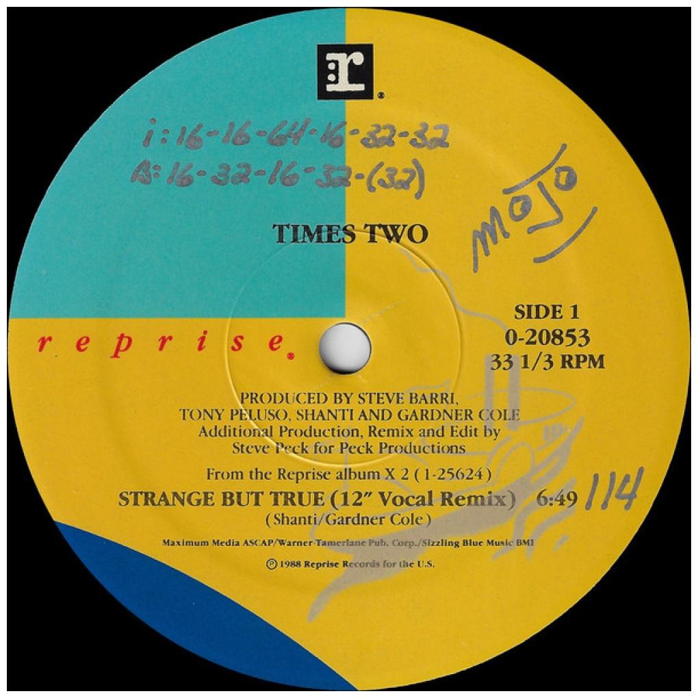 TIMES TWO - STRANGE BUT TRUE (PROMO COPY) | 12'' MAXI SINGLE USADO