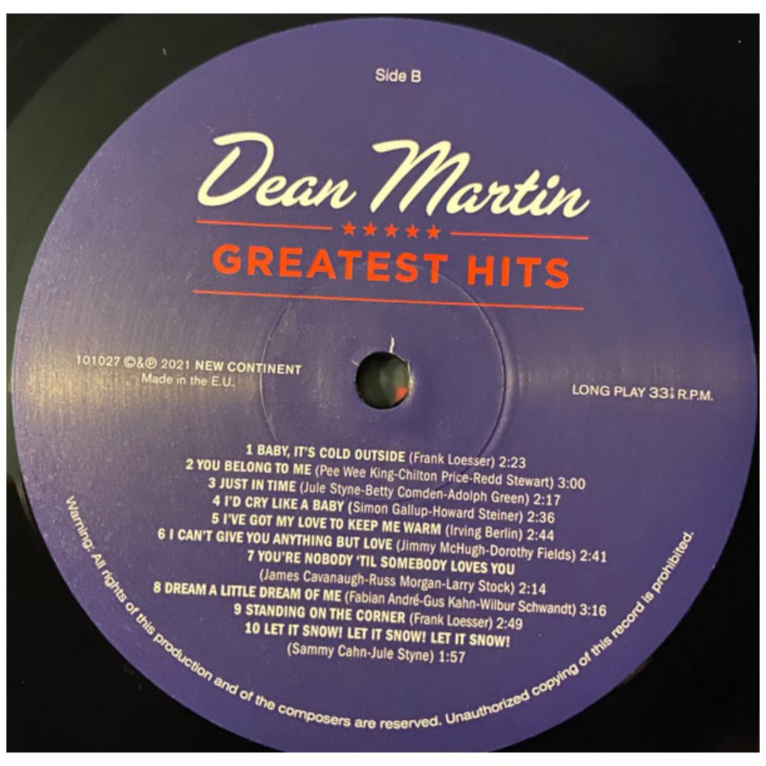 DEAN MARTIN - GREATEST HITS | VINILO